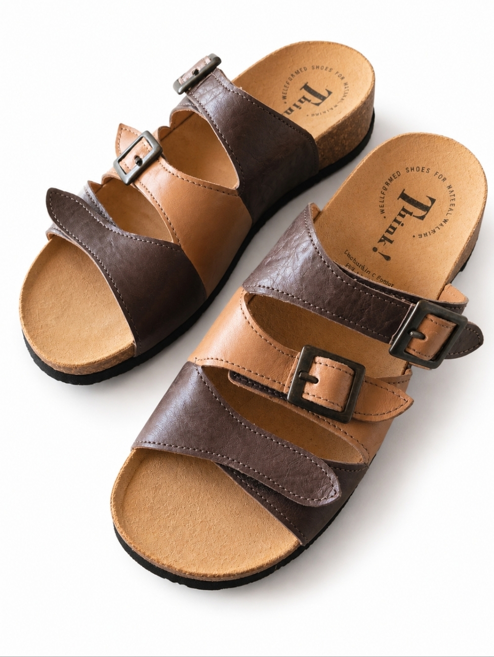 Think! Orthodic Comfort Sandals Slip On Adjustable Strap